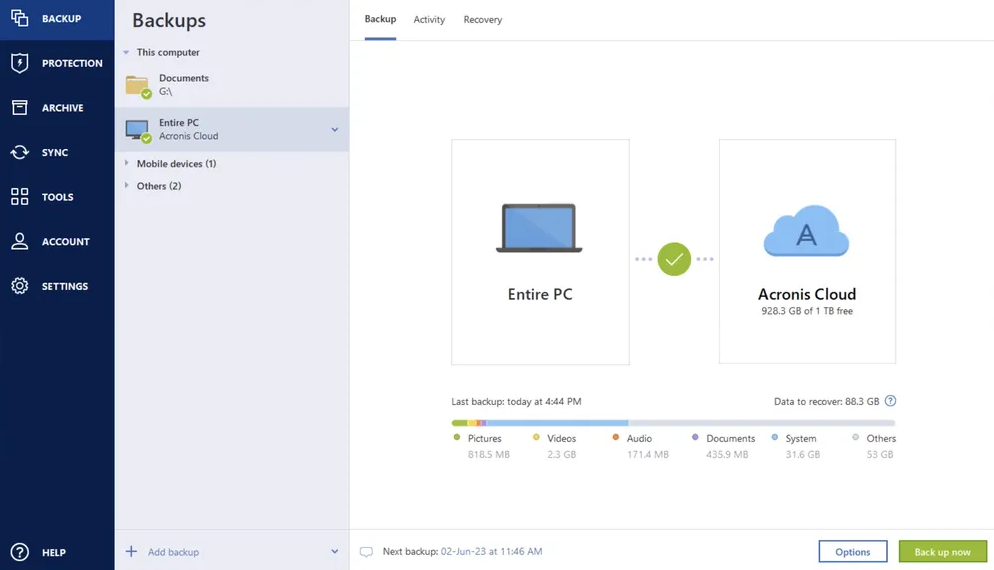 Acronis True Image PC Backup Software